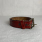 Red Tint Leather Belt