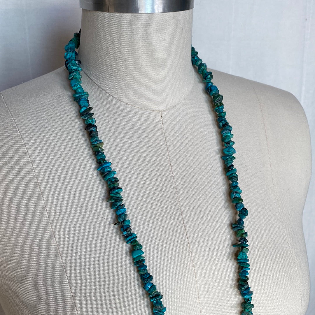 LongTurquoise Piece Necklace