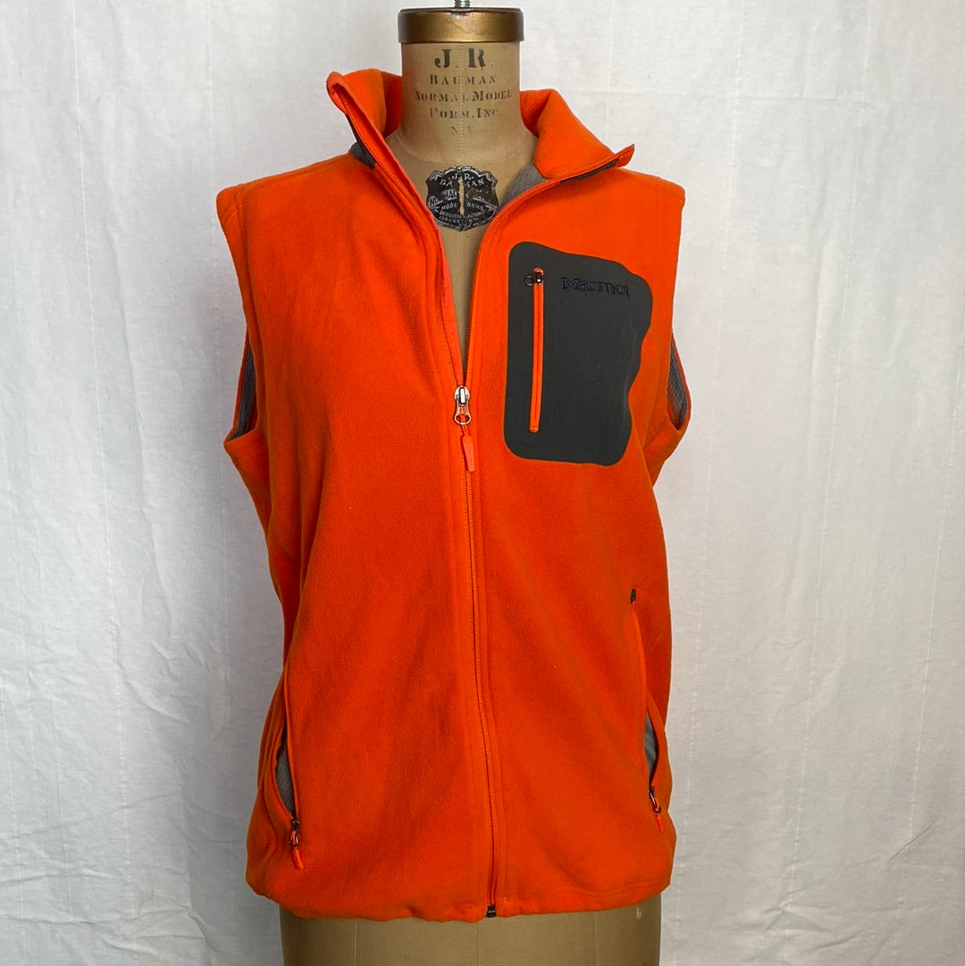 Orange Marmot Sweater Vest