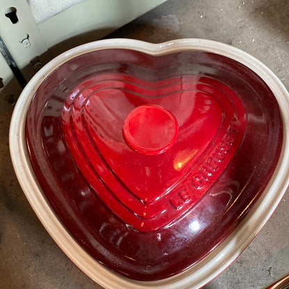 Le Creuset Red Heart Shaped Dish