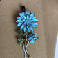 Blue Flower Brooch