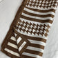 Echo Brown And White Scarf