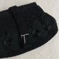Black Beaded Black Purse