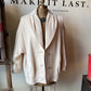 Cream Winter Blazer Coat