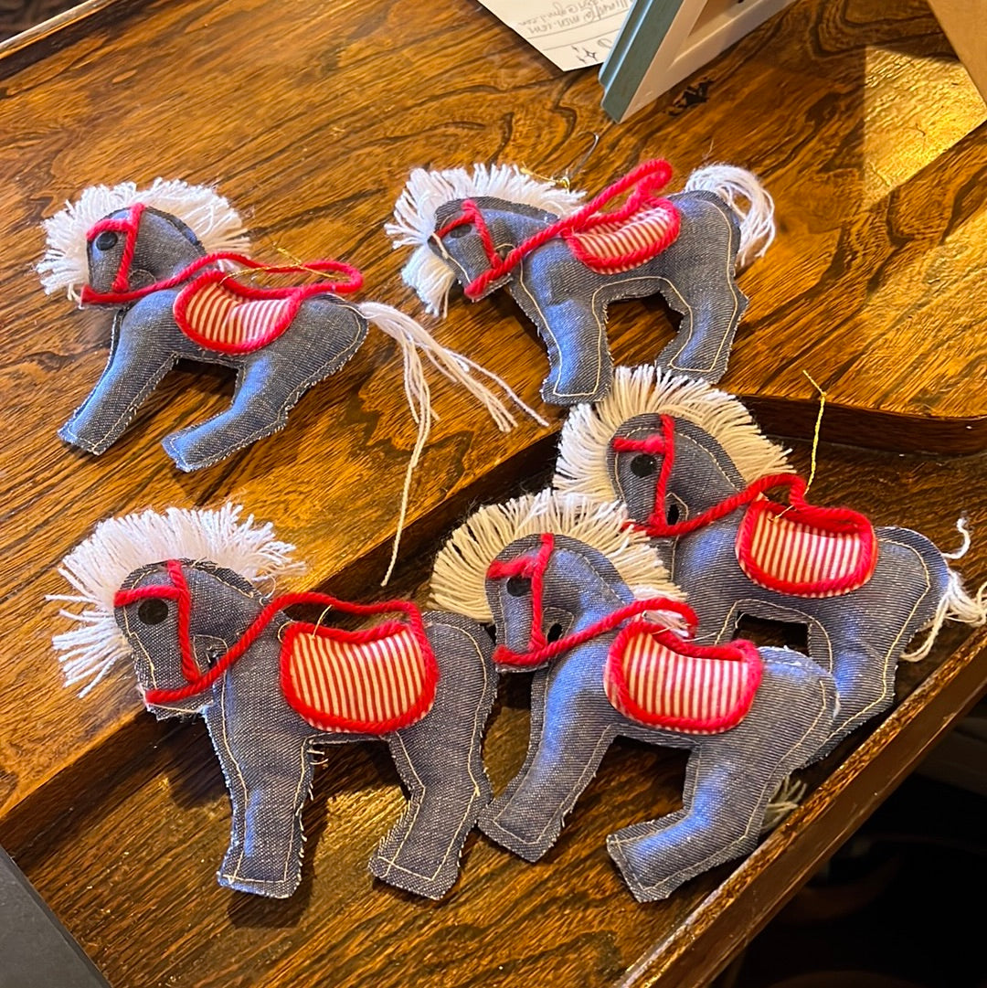 Handmade horse ornaments