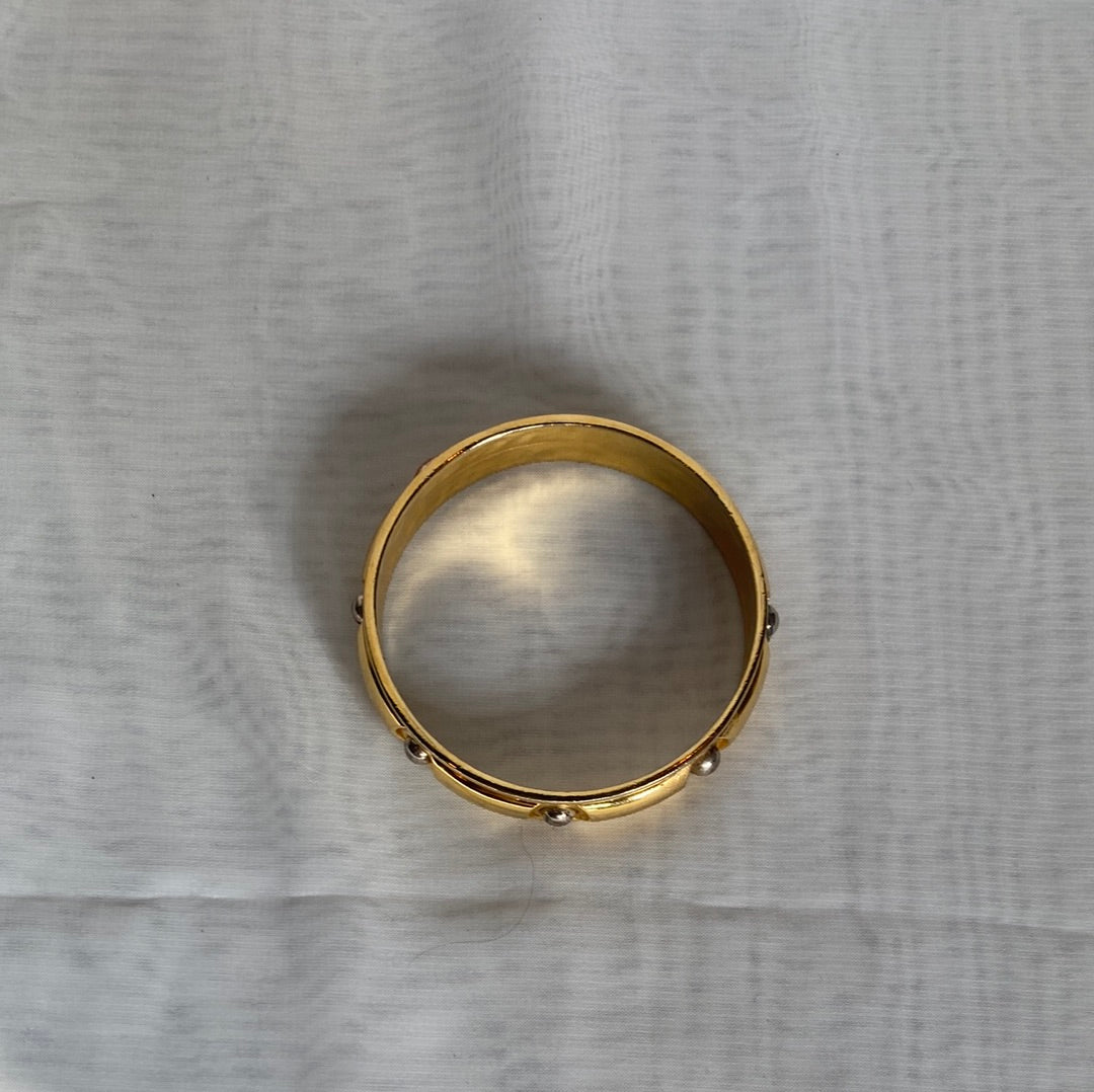 Brass bangle with jewels