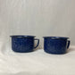 Shallow Navy Enamel Mug Set