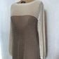 Tan and Cream Loose Knit Sweater