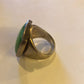 Sterling and Green Stone Ring