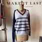 Brooks Brothers Grey, Red, and Blue Sweater- size XL